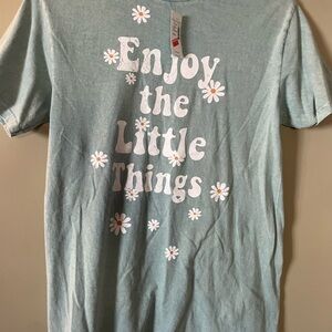 Maurices Light Blue Graphic Tee